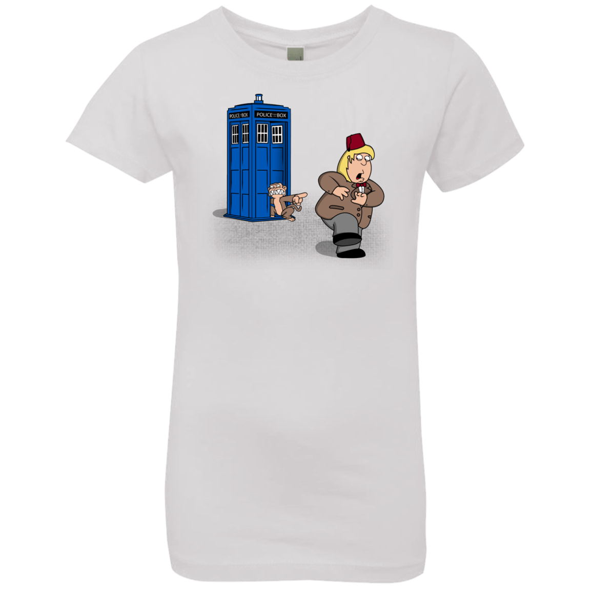 T-Shirts White / YXS The Tardis Monkey Girls Premium T-Shirt