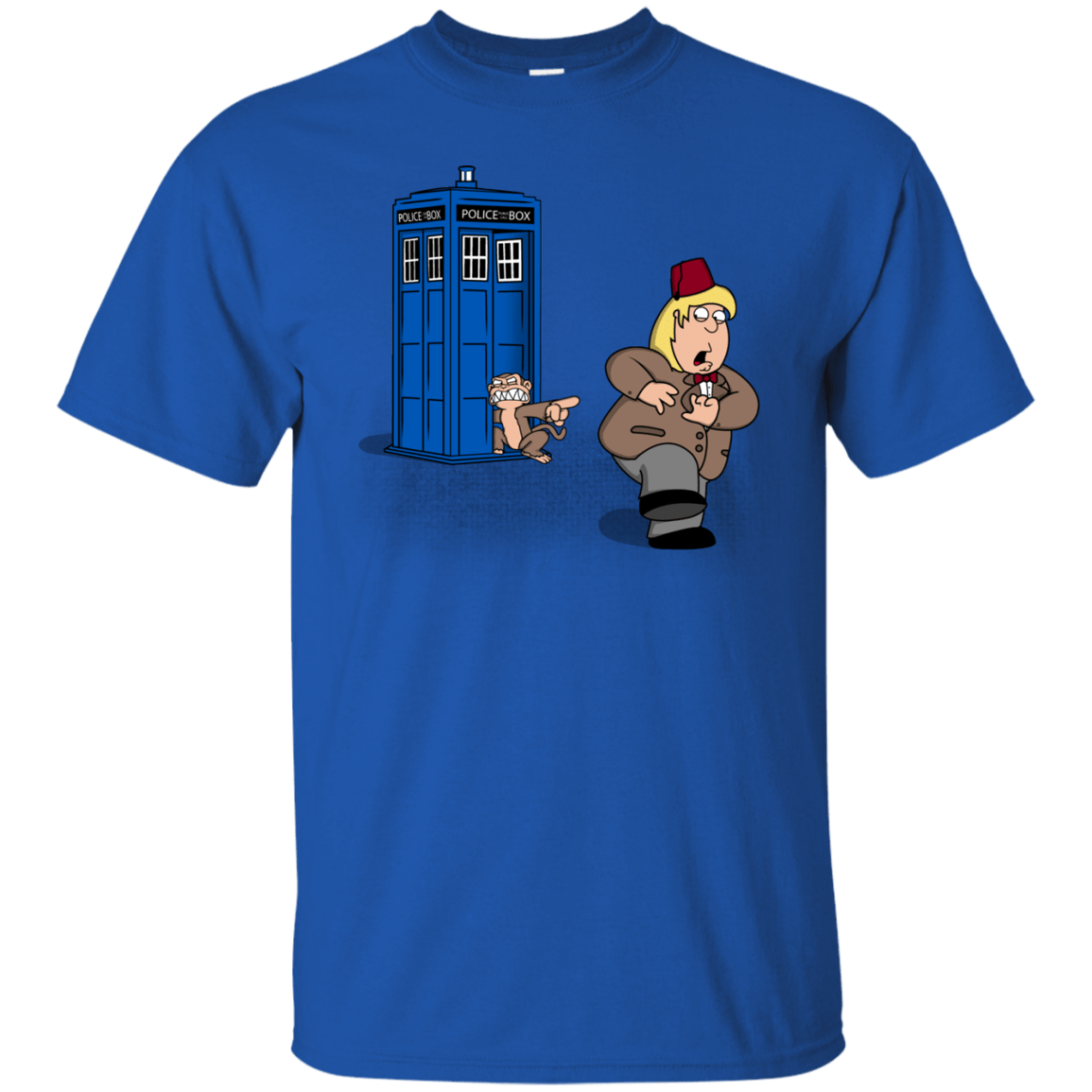 T-Shirts Royal / S The Tardis Monkey T-Shirt