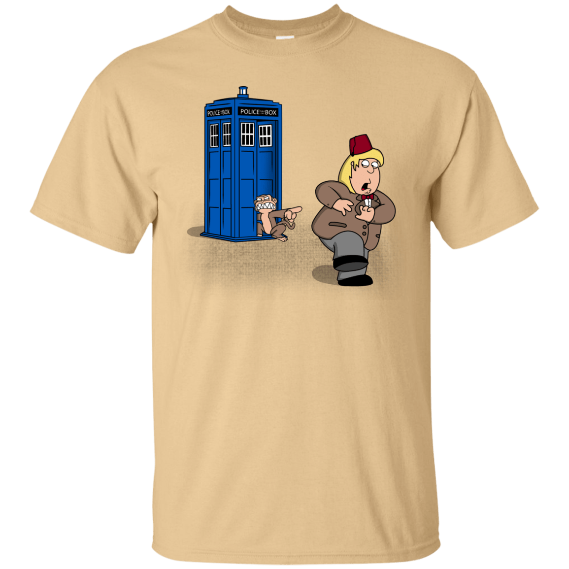 T-Shirts Vegas Gold / S The Tardis Monkey T-Shirt