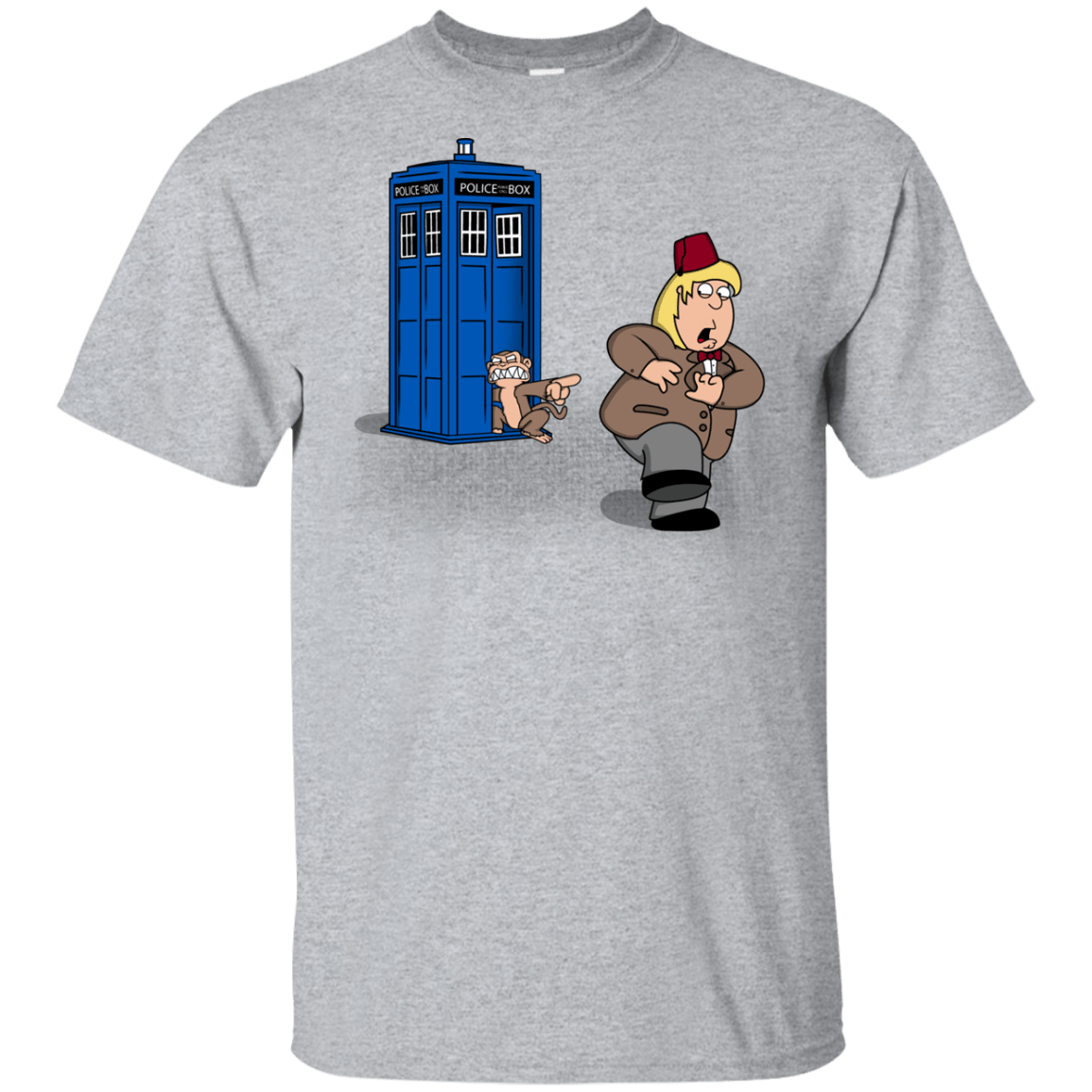 T-Shirts Sport Grey / YXS The Tardis Monkey Youth T-Shirt