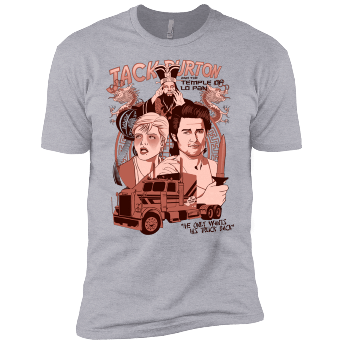 T-Shirts Heather Grey / YXS The Temple of Lo Pan Boys Premium T-Shirt