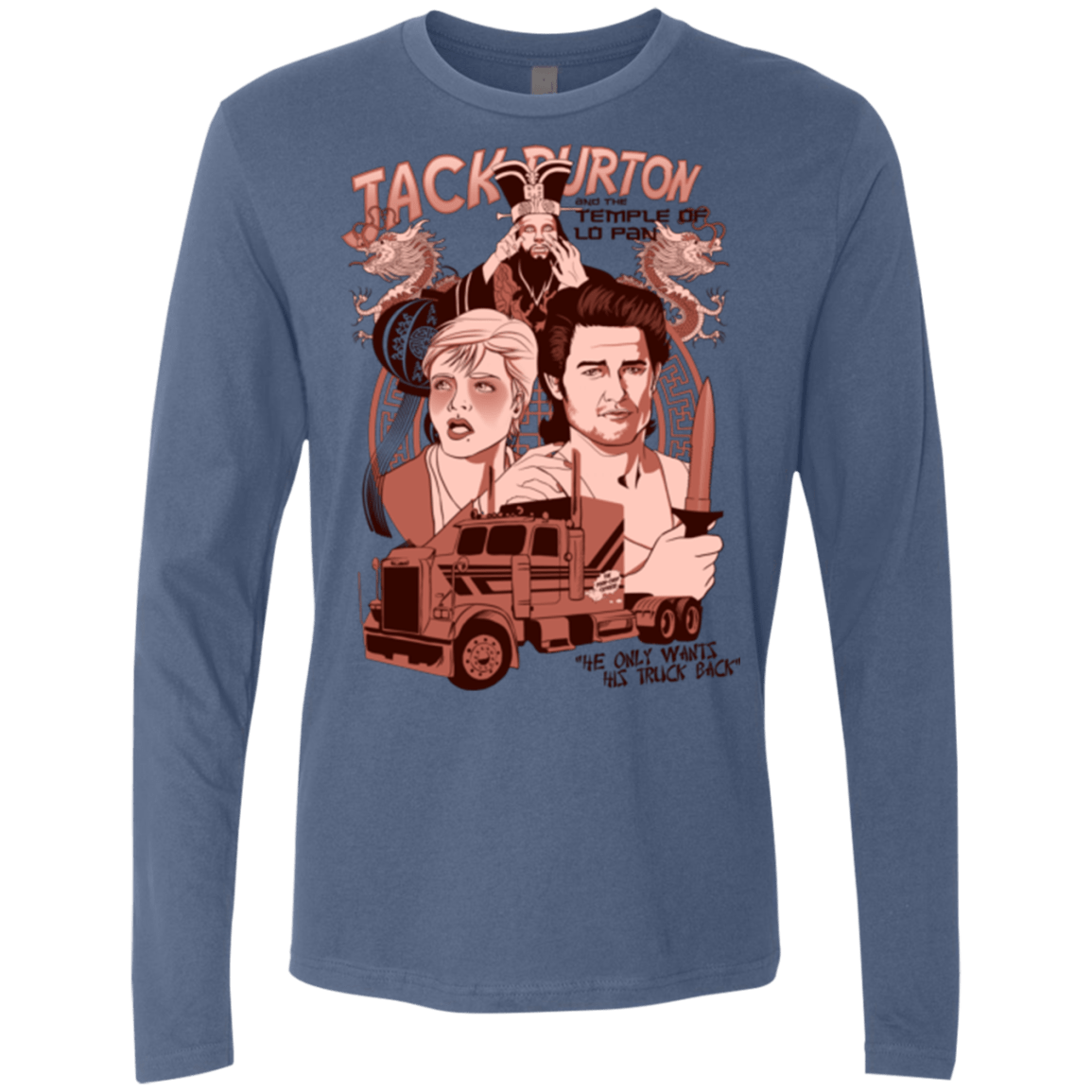 T-Shirts Indigo / Small The Temple of Lo Pan Men's Premium Long Sleeve