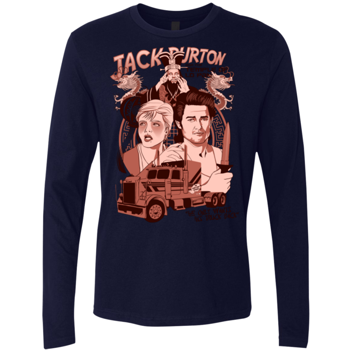 T-Shirts Midnight Navy / Small The Temple of Lo Pan Men's Premium Long Sleeve