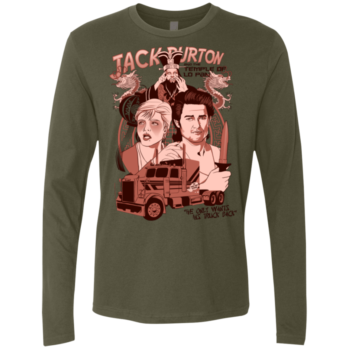 T-Shirts Military Green / Small The Temple of Lo Pan Men's Premium Long Sleeve