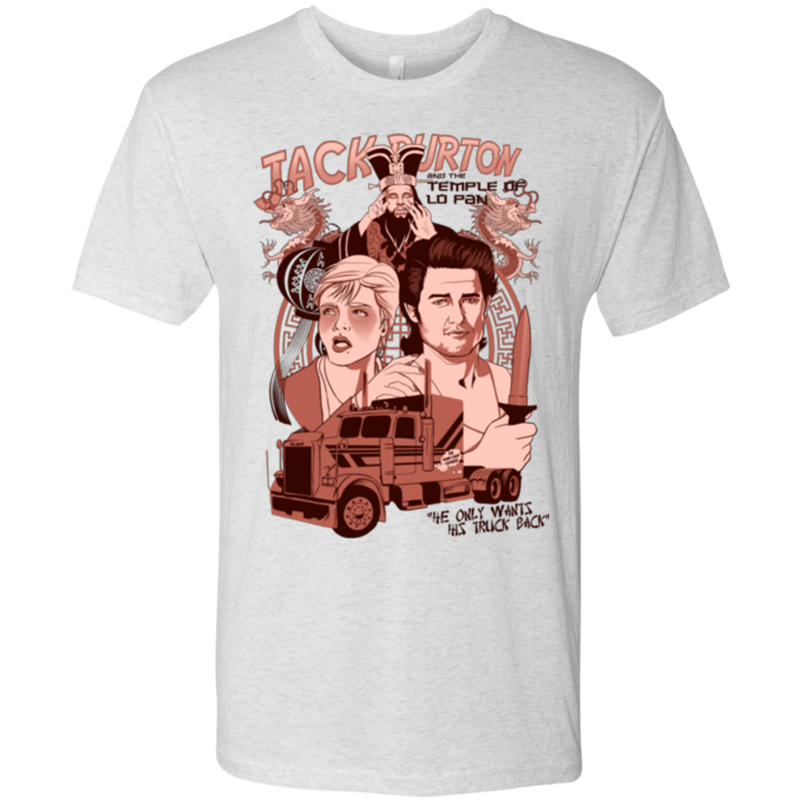 T-Shirts Heather White / Small The Temple of Lo Pan Men's Triblend T-Shirt