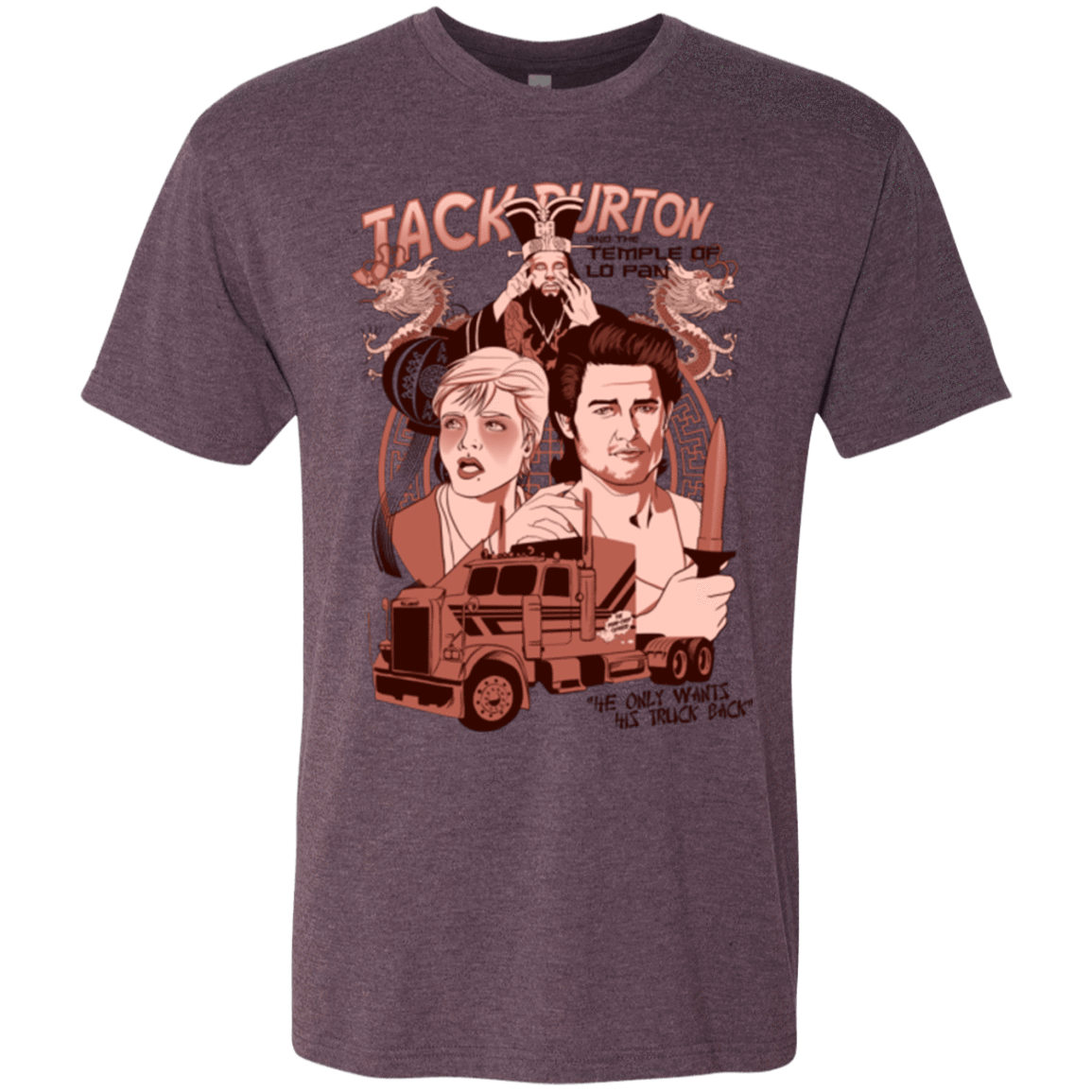 T-Shirts Vintage Purple / Small The Temple of Lo Pan Men's Triblend T-Shirt