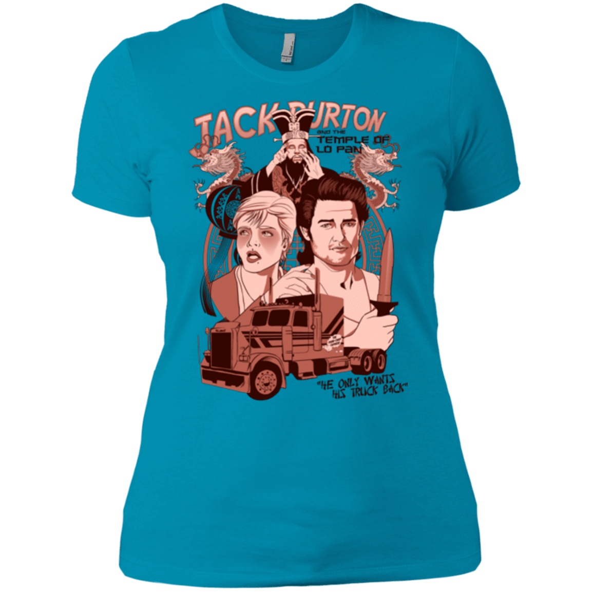 T-Shirts Turquoise / X-Small The Temple of Lo Pan Women's Premium T-Shirt