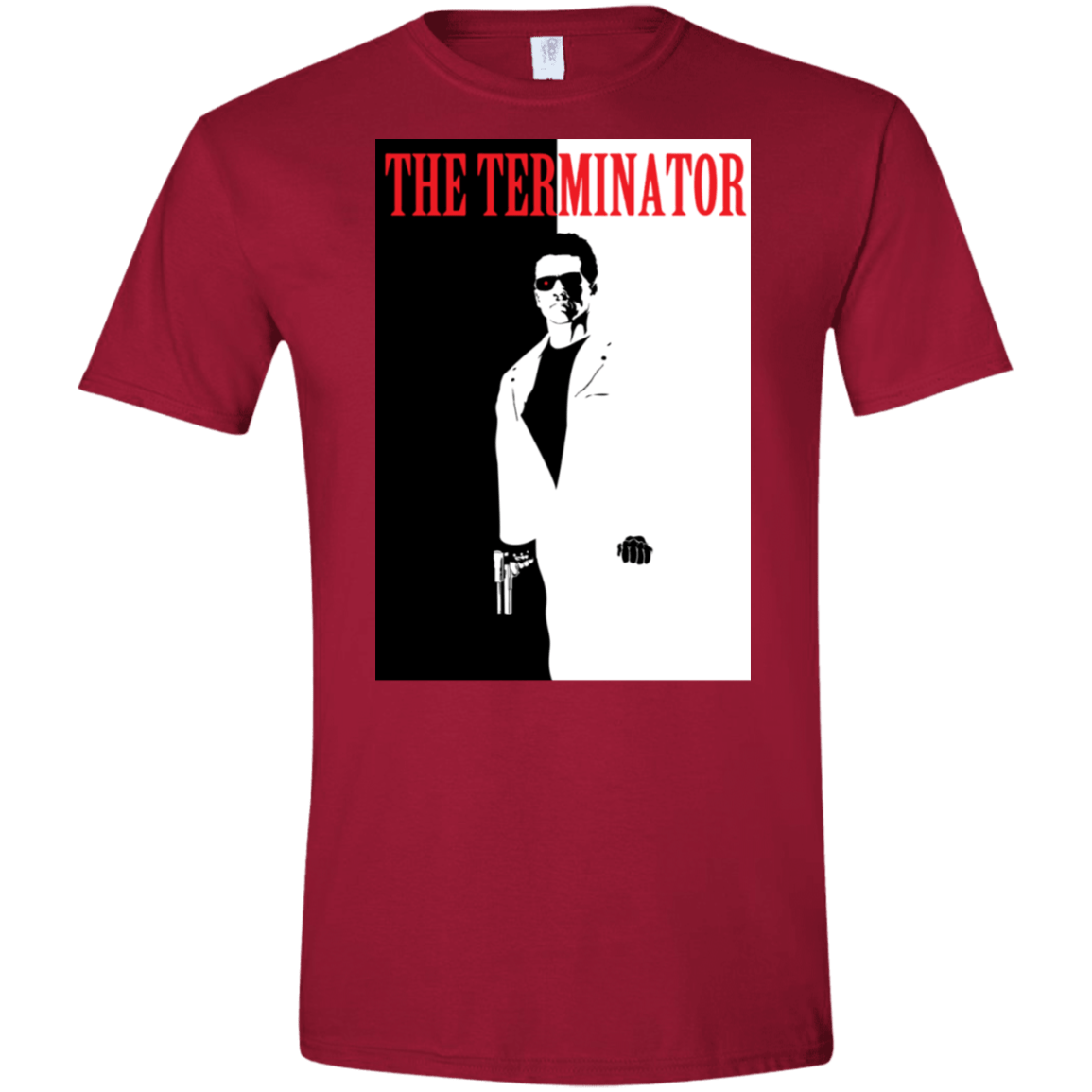 T-Shirts Cardinal Red / S The Terminator Men's Semi-Fitted Softstyle
