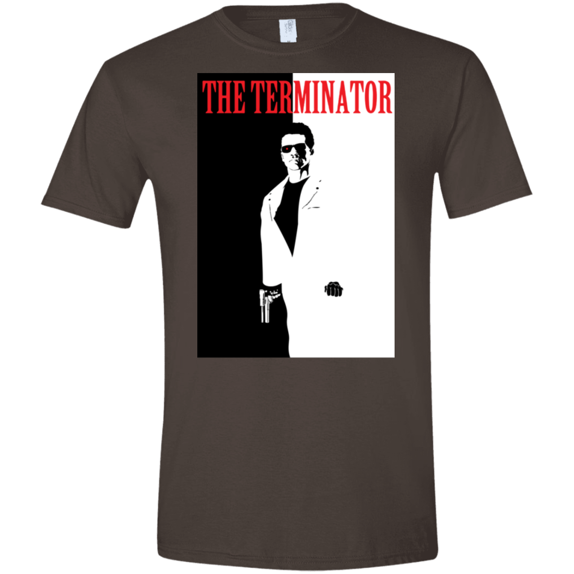 T-Shirts Dark Chocolate / S The Terminator Men's Semi-Fitted Softstyle