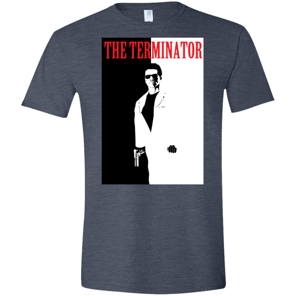 T-Shirts Heather Navy / S The Terminator Men's Semi-Fitted Softstyle