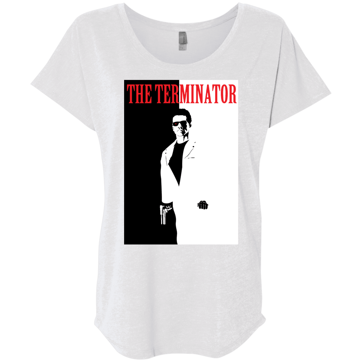 T-Shirts Heather White / X-Small The Terminator Triblend Dolman Sleeve