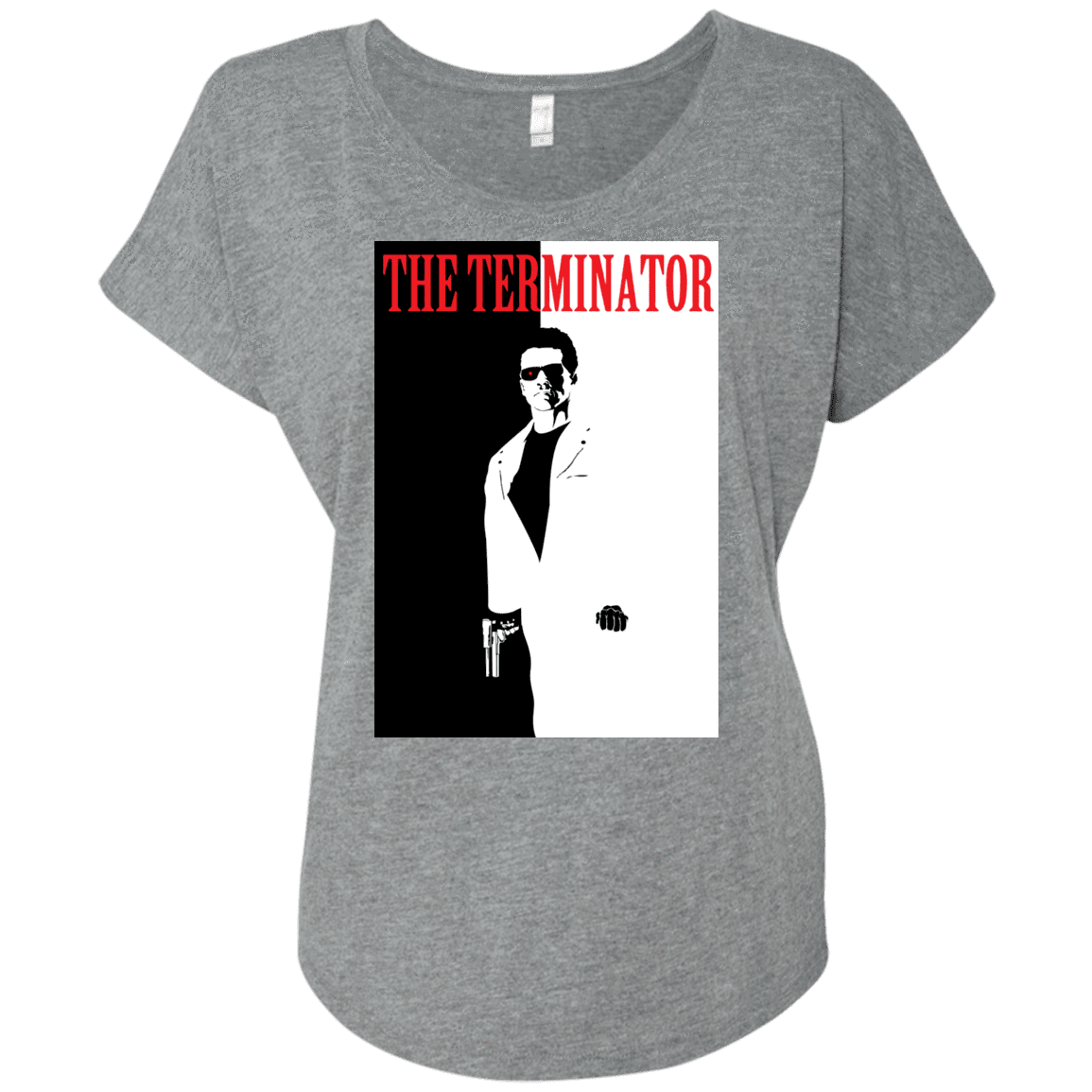 T-Shirts Premium Heather / X-Small The Terminator Triblend Dolman Sleeve