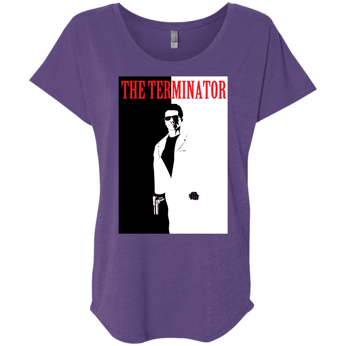 T-Shirts Purple Rush / X-Small The Terminator Triblend Dolman Sleeve