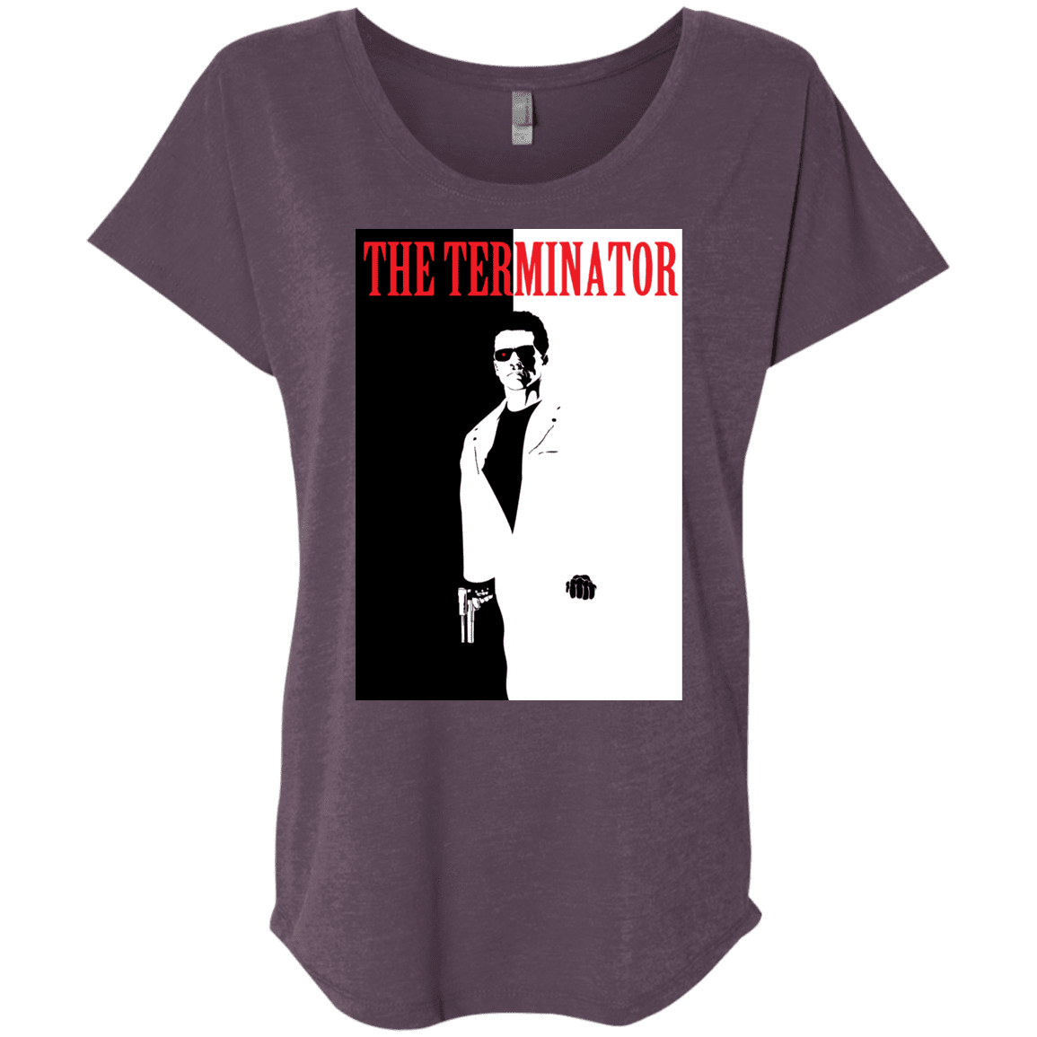 T-Shirts Vintage Purple / X-Small The Terminator Triblend Dolman Sleeve
