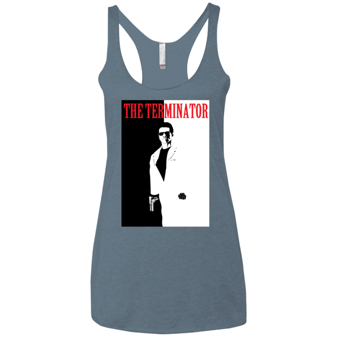 T-Shirts Indigo / X-Small The Terminator Women's Triblend Racerback Tank