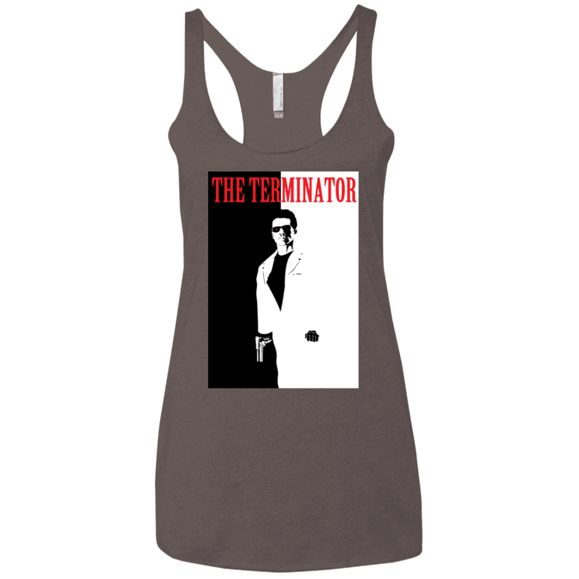 T-Shirts Macchiato / X-Small The Terminator Women's Triblend Racerback Tank