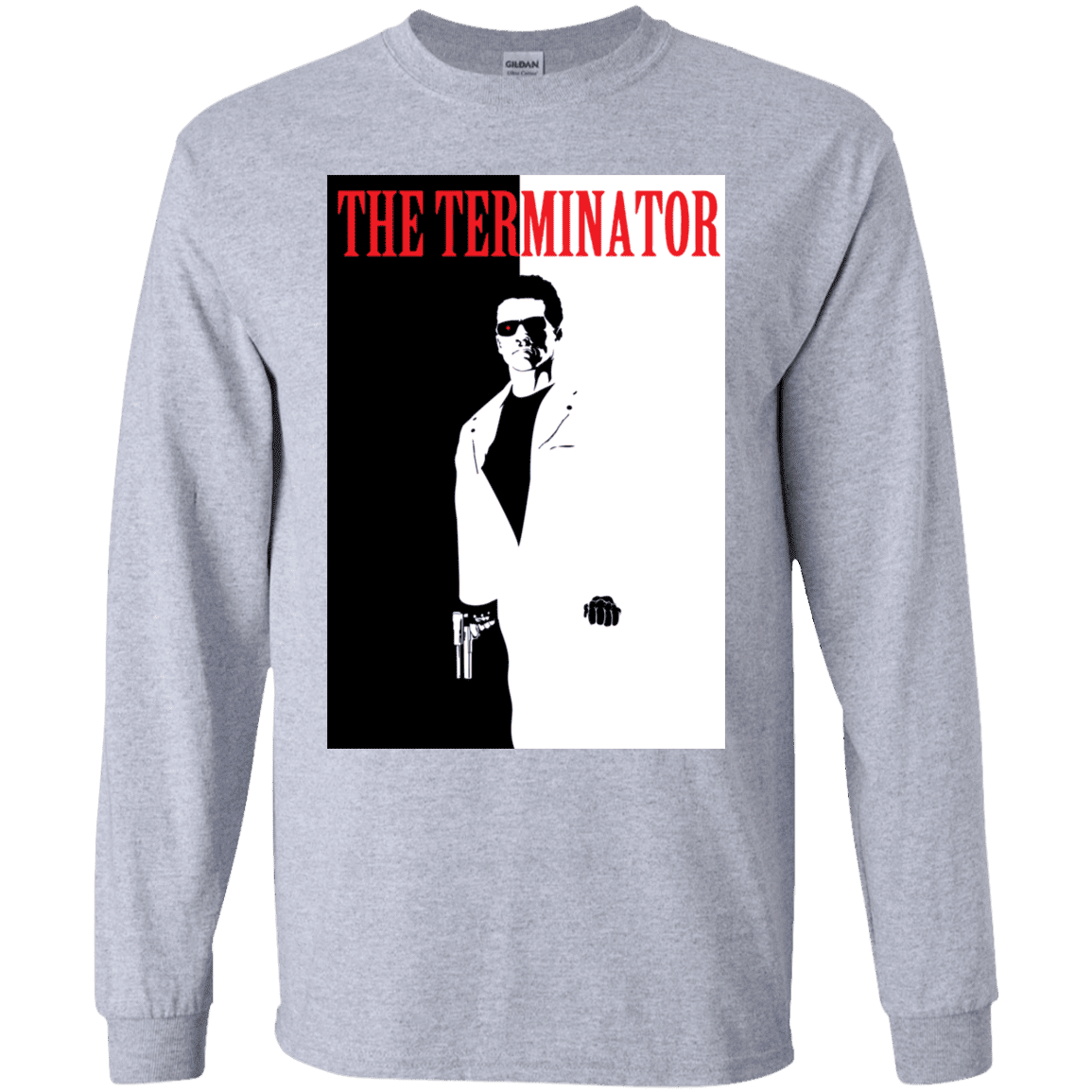 T-Shirts Sport Grey / YS The Terminator Youth Long Sleeve T-Shirt
