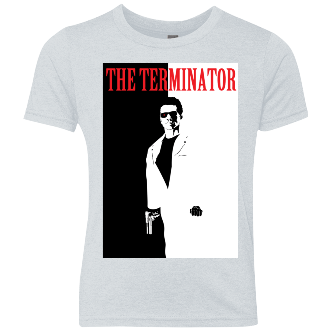 T-Shirts Heather White / YXS The Terminator Youth Triblend T-Shirt