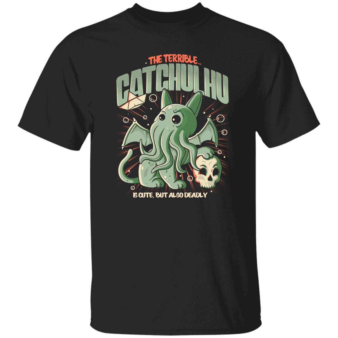 T-Shirts Black / S The Terrible Catchulhu T-Shirt