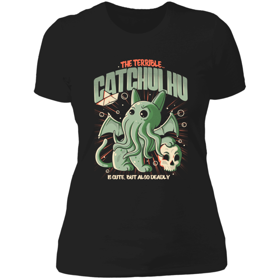 T-Shirts Black / X-Small The Terrible Catchulhu Women's Premium T-Shirt