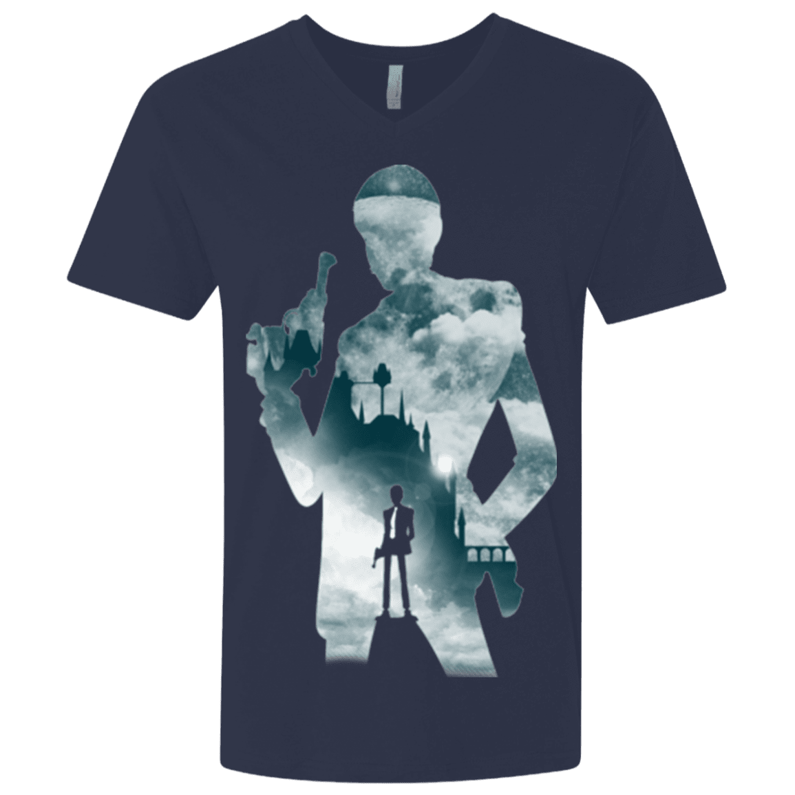 T-Shirts Midnight Navy / X-Small The Thief and the Castle Men's Premium V-Neck