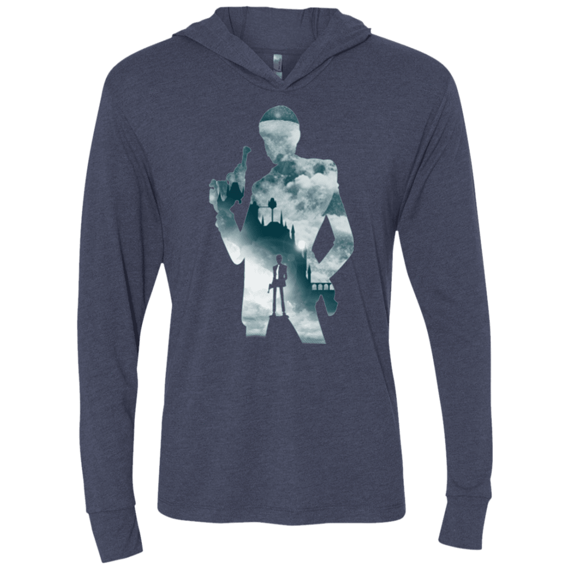 T-Shirts Vintage Navy / X-Small The Thief and the Castle Triblend Long Sleeve Hoodie Tee