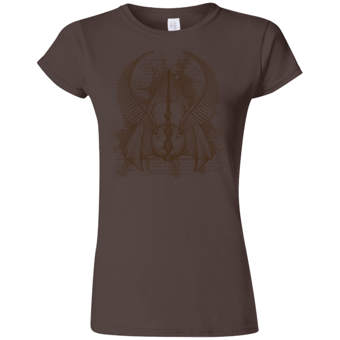 T-Shirts Dark Chocolate / S The Three Hallows Junior Slimmer-Fit T-Shirt