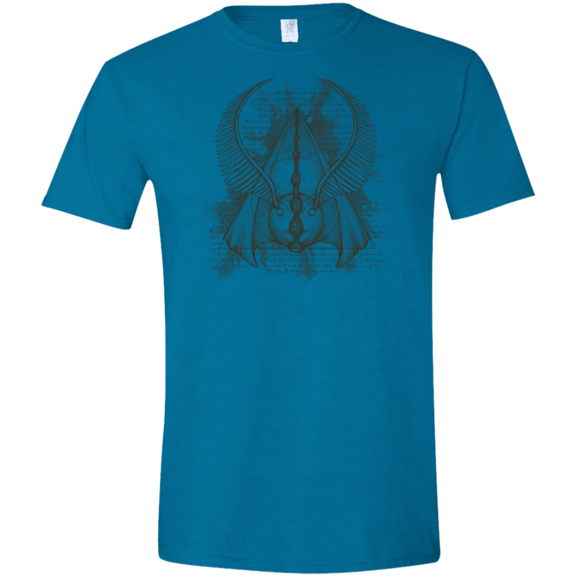 T-Shirts Antique Sapphire / S The Three Hallows Men's Semi-Fitted Softstyle