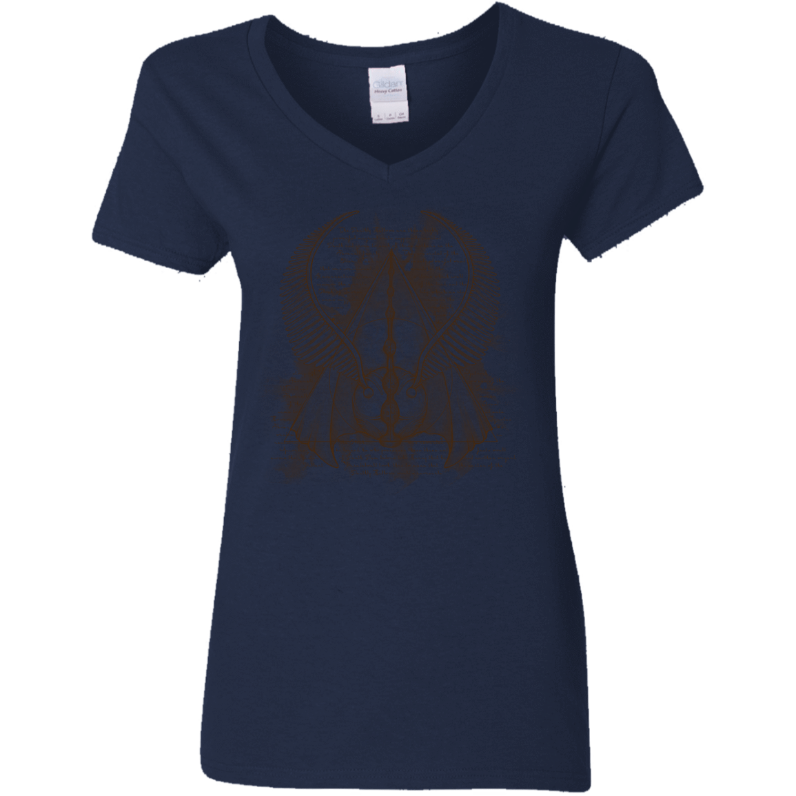 T-Shirts Navy / S The Three Hallows Women's V-Neck T-Shirt
