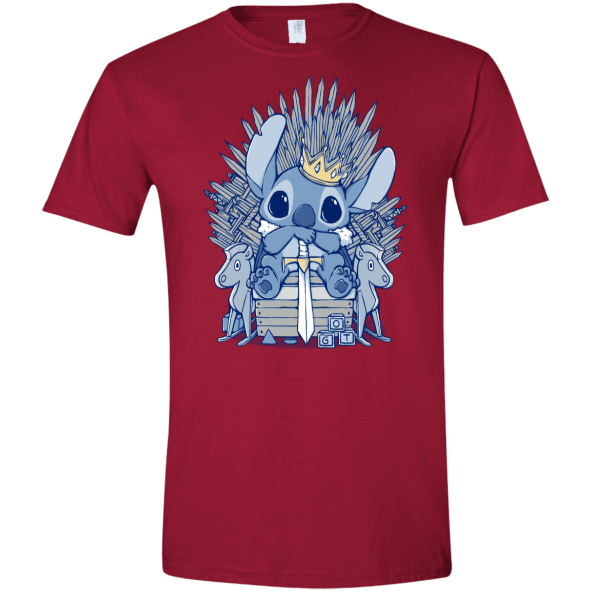 T-Shirts Cardinal Red / S The Throne Men's Semi-Fitted Softstyle