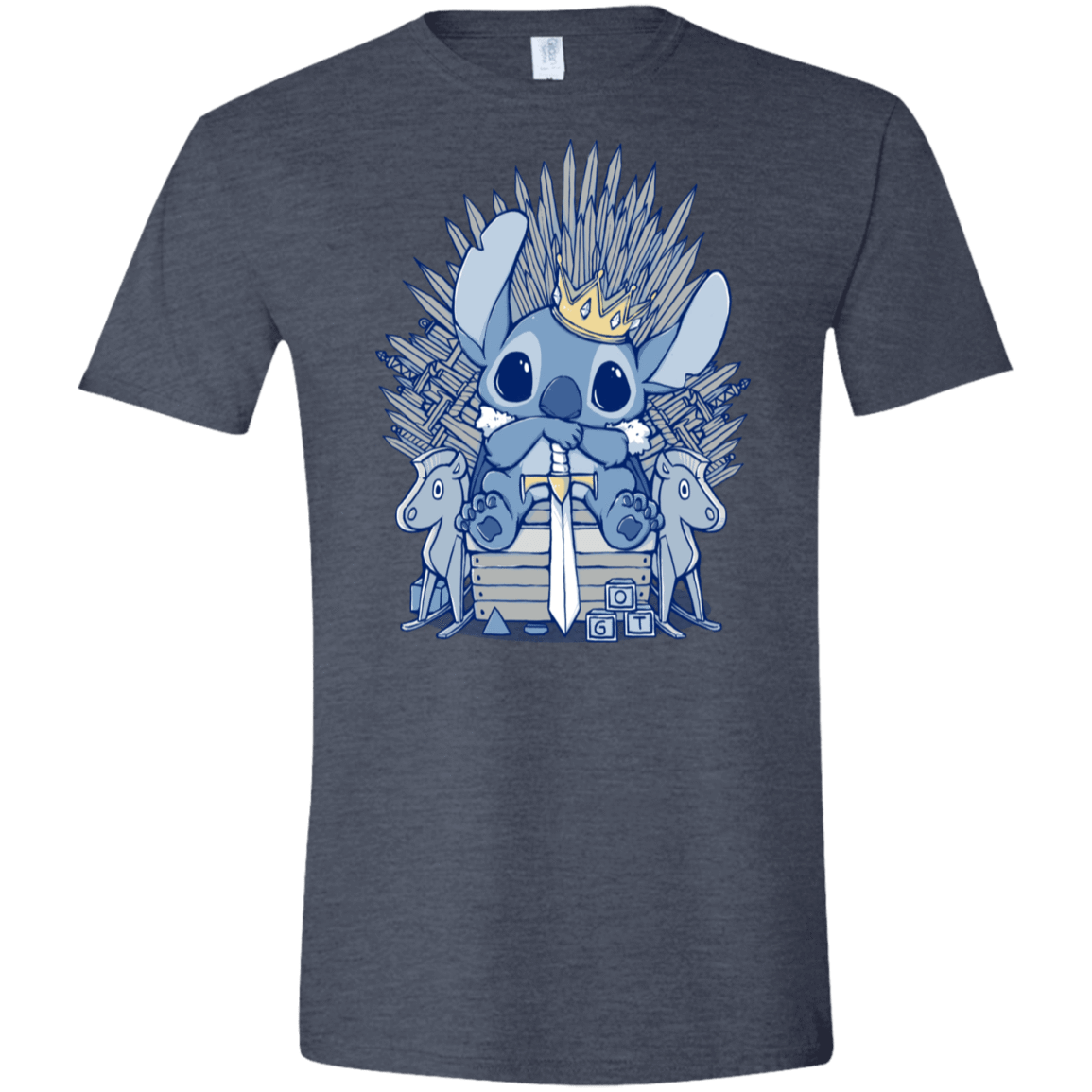 T-Shirts Heather Navy / S The Throne Men's Semi-Fitted Softstyle