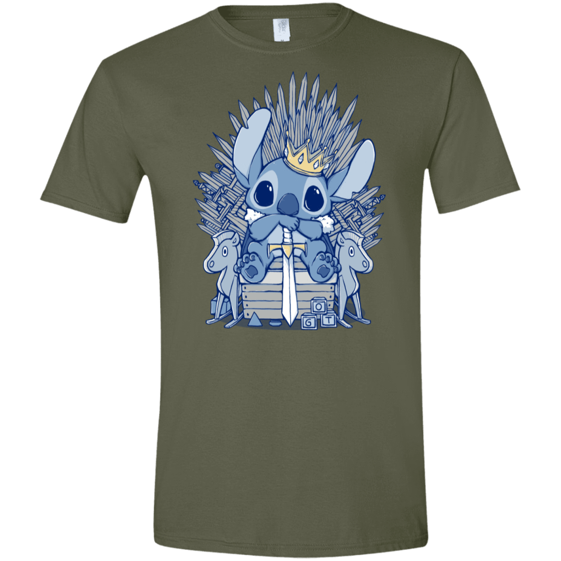 T-Shirts Military Green / S The Throne Men's Semi-Fitted Softstyle