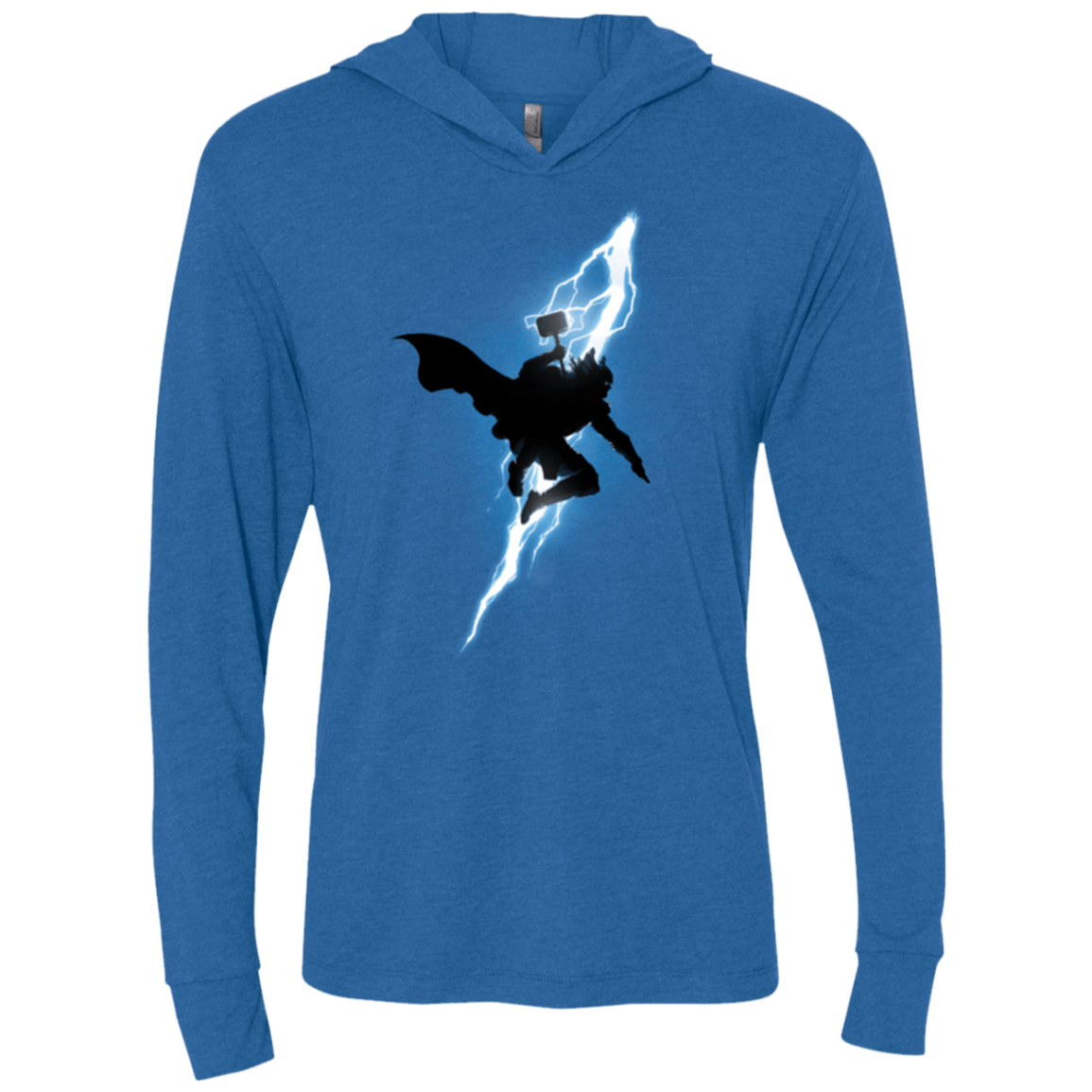 T-Shirts Vintage Royal / X-Small The Thunder God Returns Triblend Long Sleeve Hoodie Tee