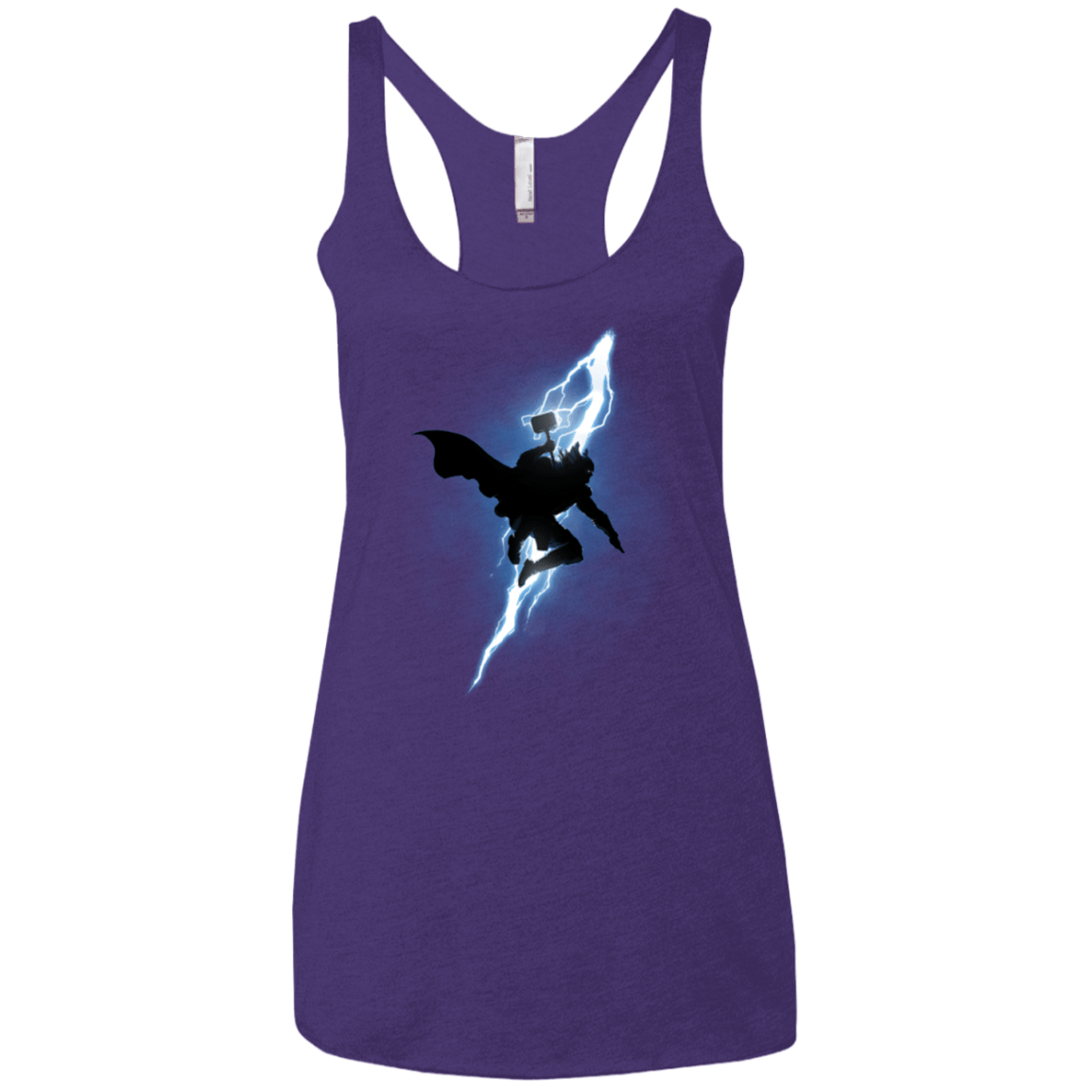 T-Shirts Purple / X-Small The Thunder God Returns Women's Triblend Racerback Tank