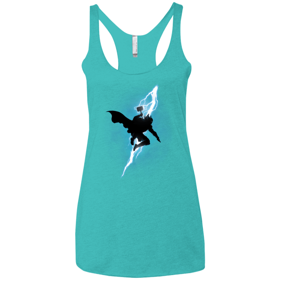 T-Shirts Tahiti Blue / X-Small The Thunder God Returns Women's Triblend Racerback Tank