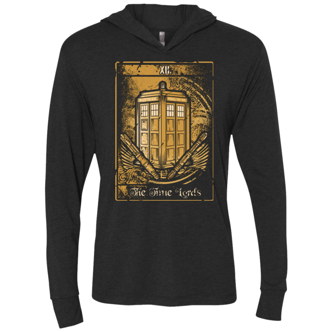 T-Shirts Vintage Black / X-Small THE TIME LORDS Triblend Long Sleeve Hoodie Tee