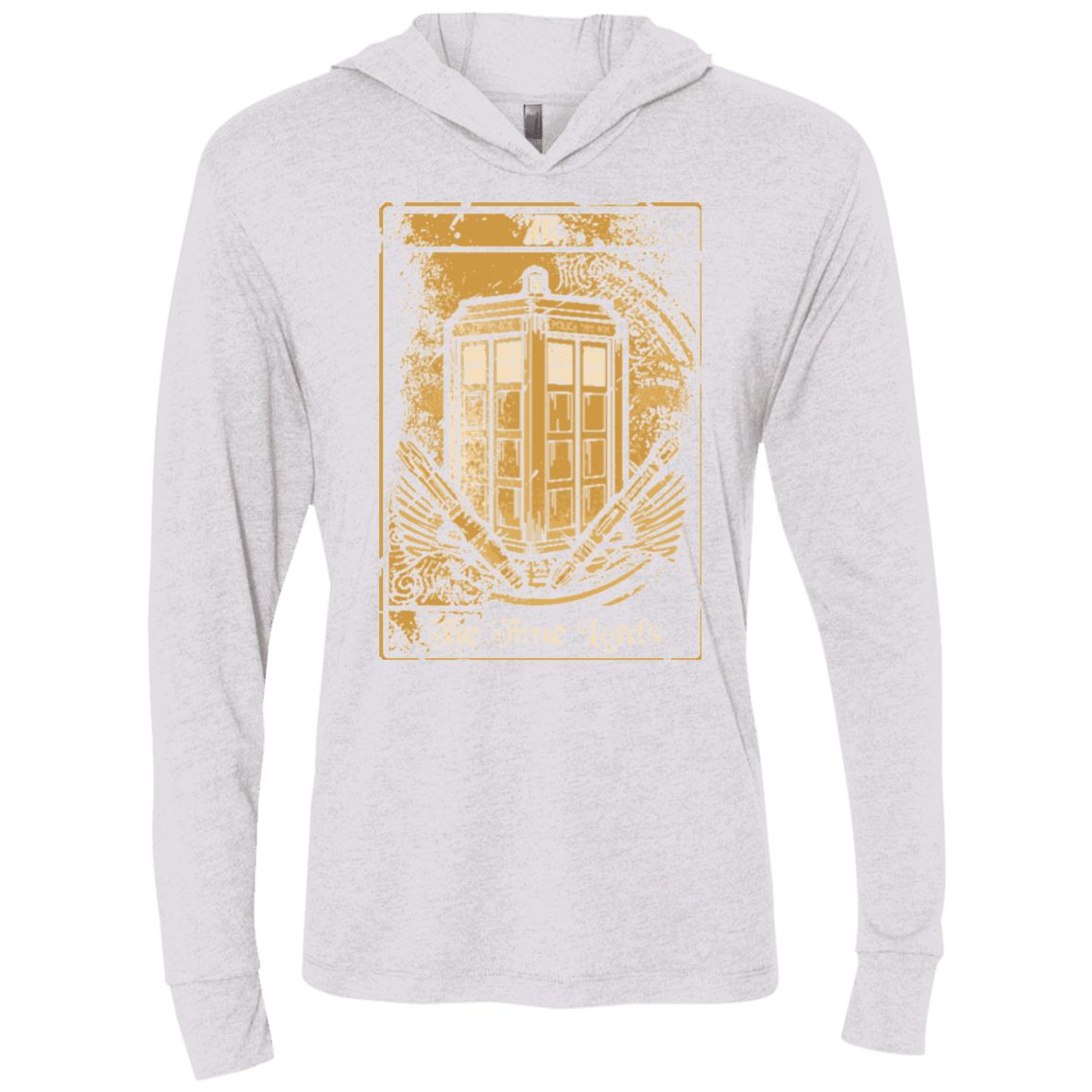 T-Shirts Heather White / X-Small THE TIMELORDS Triblend Long Sleeve Hoodie Tee