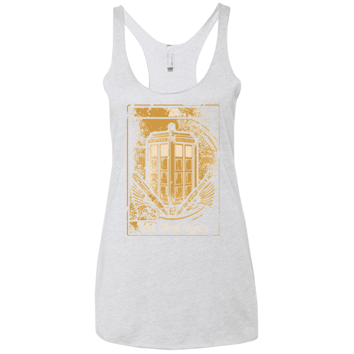 T-Shirts Heather White / X-Small THE TIMELORDS Women's Triblend Racerback Tank