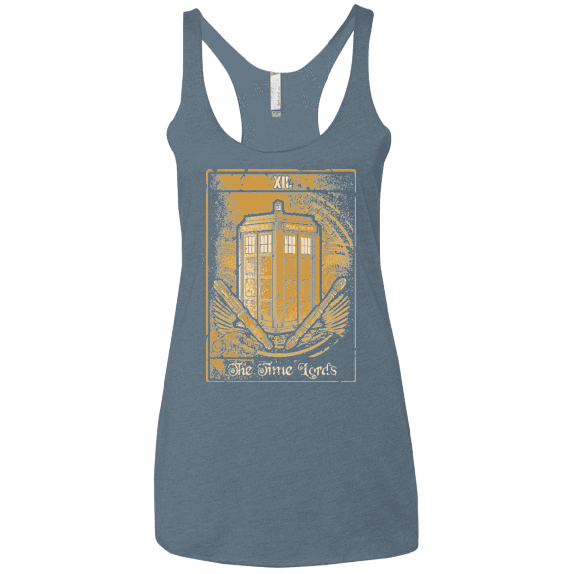 T-Shirts Indigo / X-Small THE TIMELORDS Women's Triblend Racerback Tank