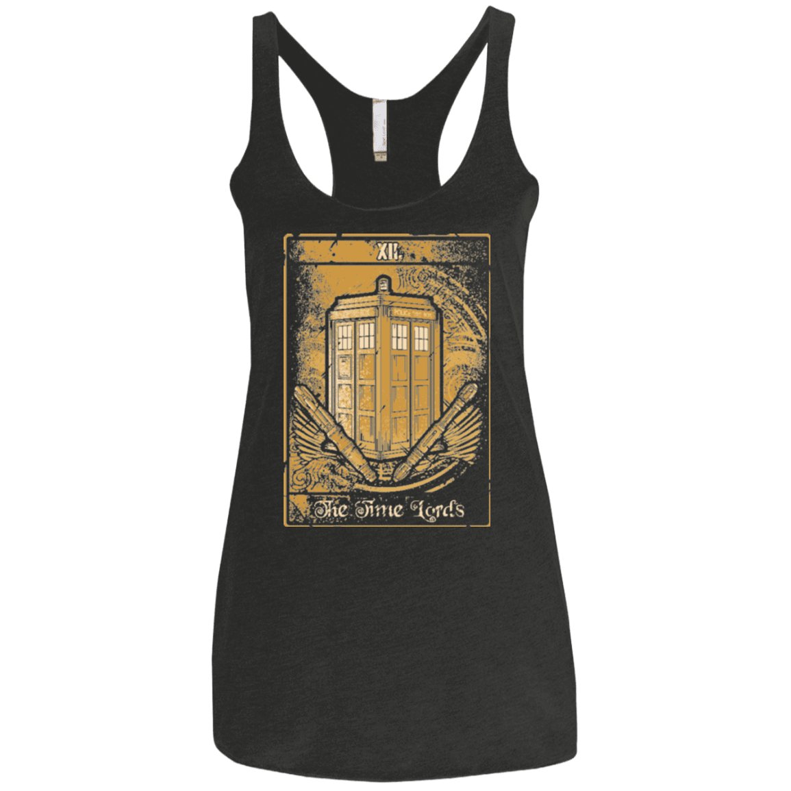 T-Shirts Vintage Black / X-Small THE TIMELORDS Women's Triblend Racerback Tank