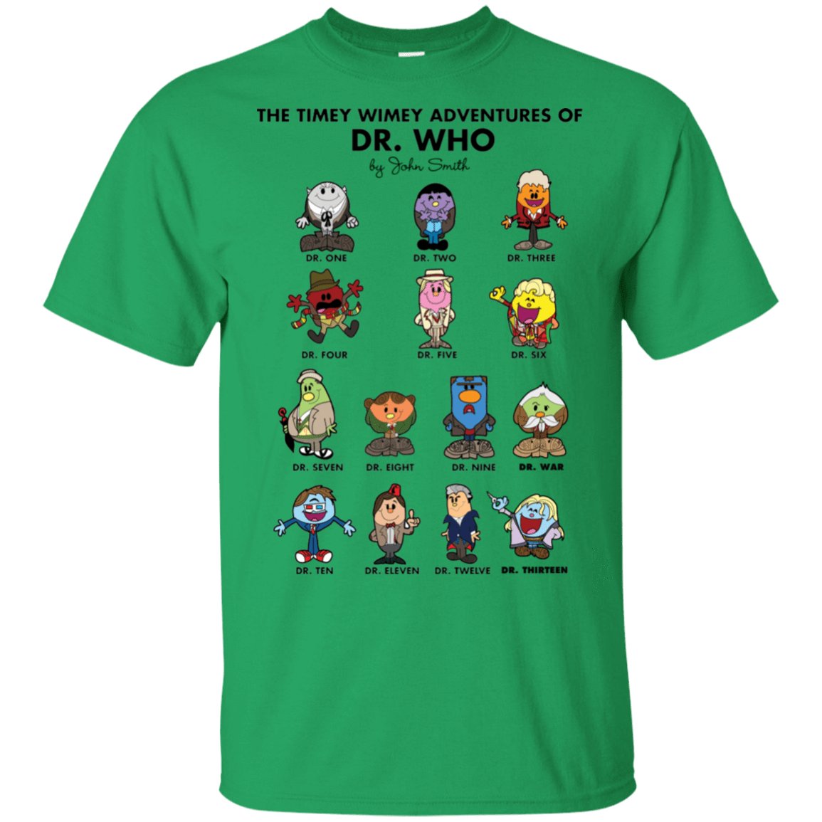T-Shirts Irish Green / S The Timey Wimey Adventures of the Doctor T-Shirt