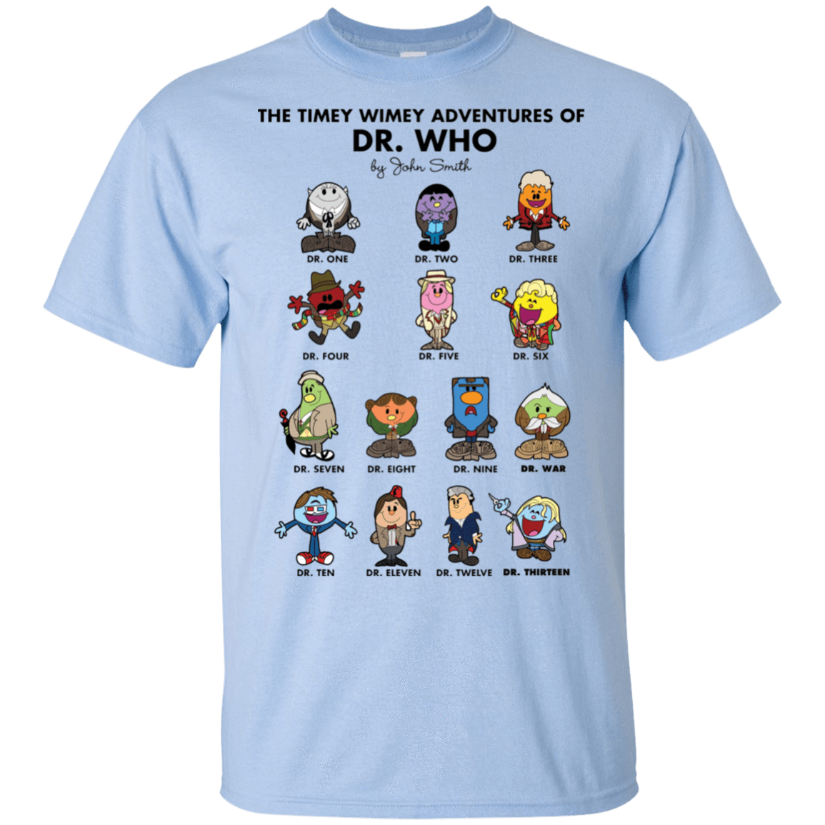 T-Shirts Light Blue / S The Timey Wimey Adventures of the Doctor T-Shirt