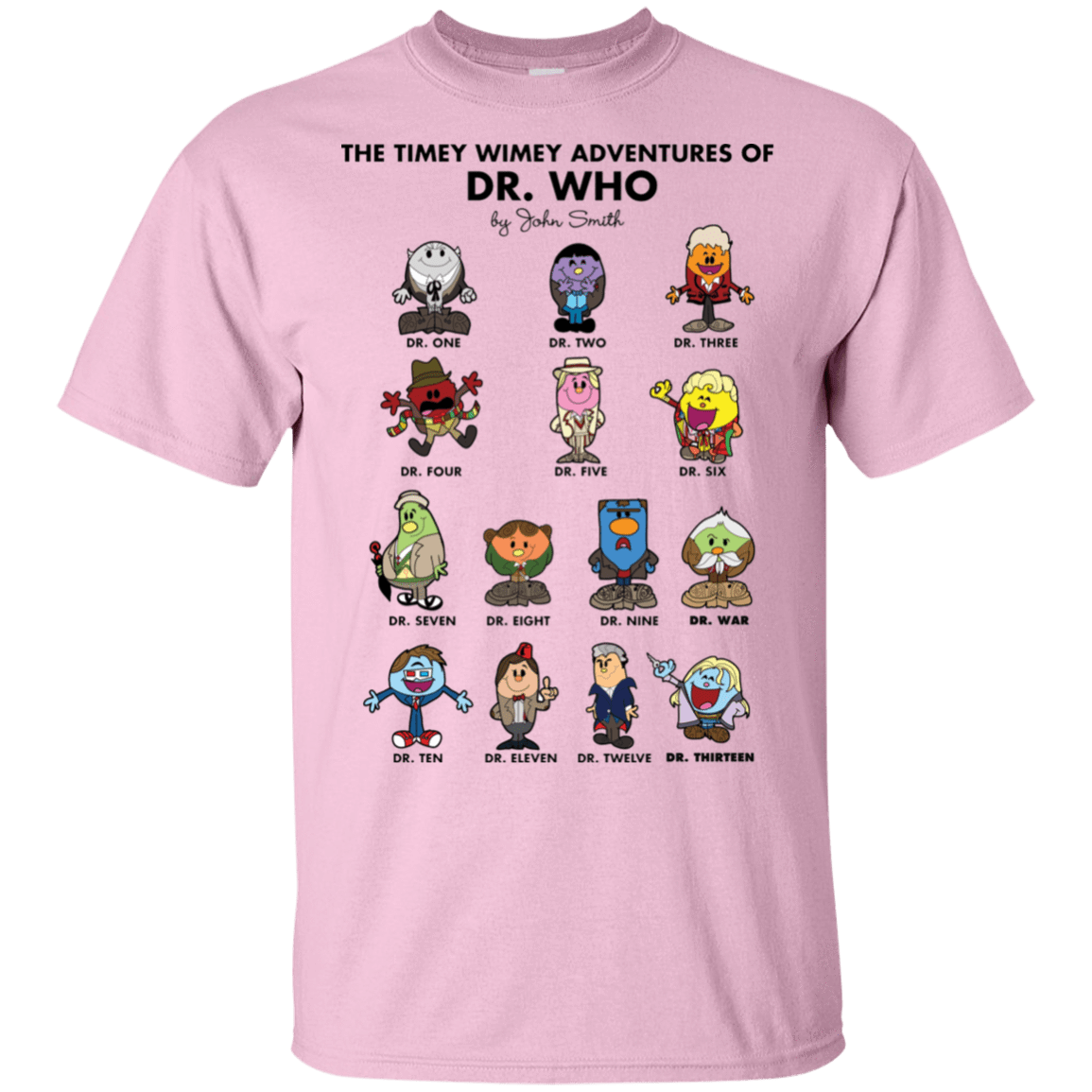 T-Shirts Light Pink / S The Timey Wimey Adventures of the Doctor T-Shirt