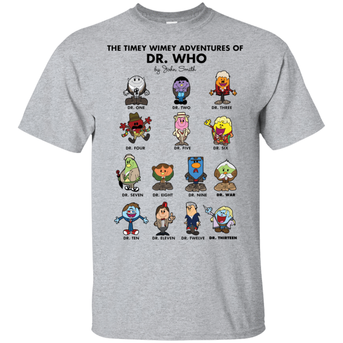 T-Shirts Sport Grey / S The Timey Wimey Adventures of the Doctor T-Shirt