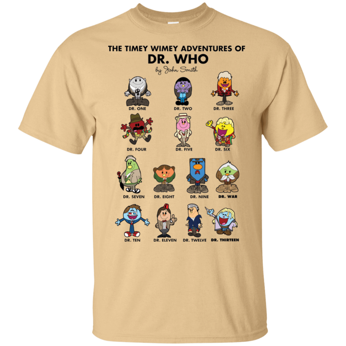 T-Shirts Vegas Gold / S The Timey Wimey Adventures of the Doctor T-Shirt