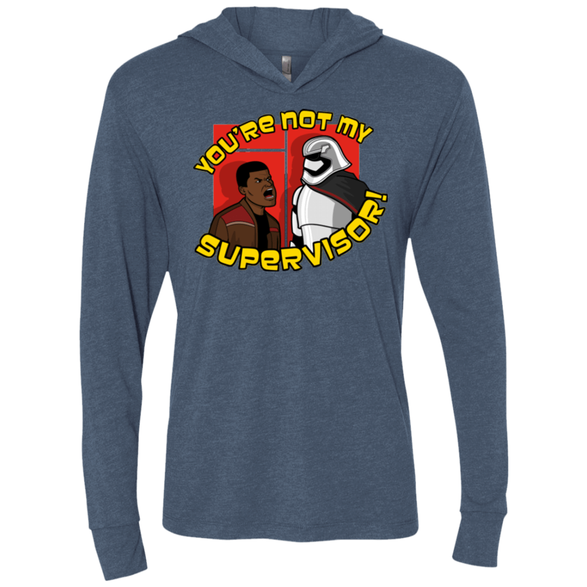 T-Shirts Indigo / X-Small The Tunt Awakens Triblend Long Sleeve Hoodie Tee