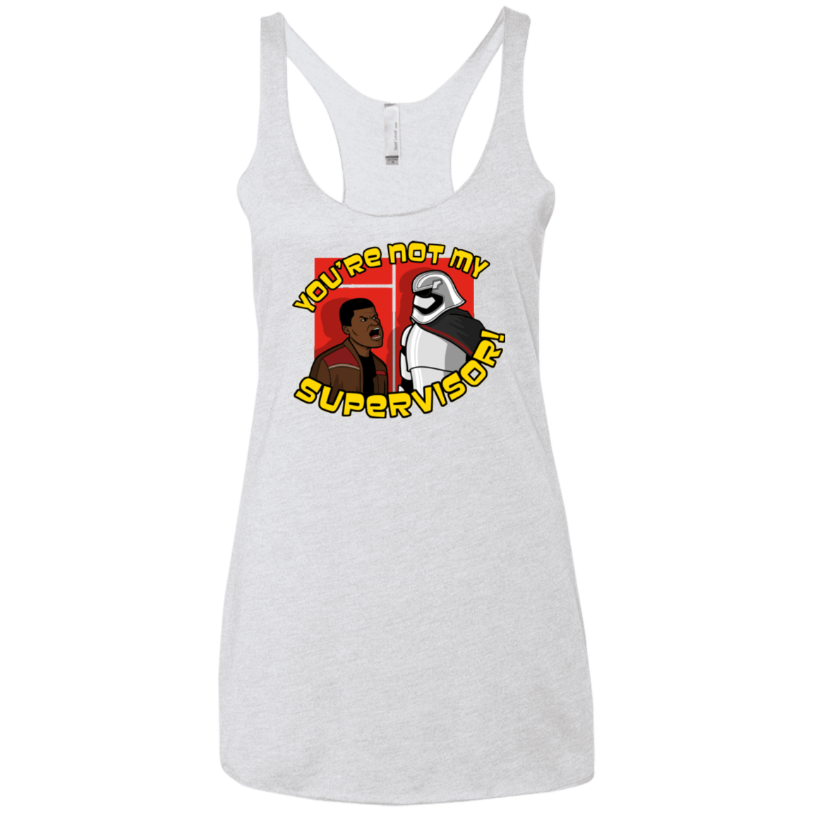 T-Shirts Heather White / X-Small The Tunt Awakens Women's Triblend Racerback Tank