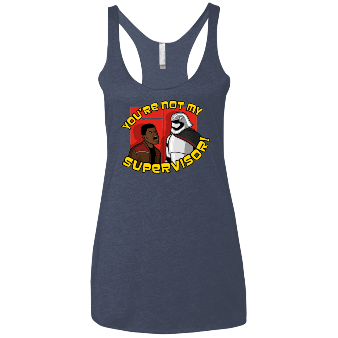 T-Shirts Vintage Navy / X-Small The Tunt Awakens Women's Triblend Racerback Tank