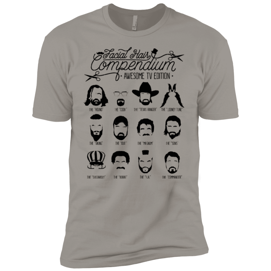 The TV Facial Hair Compendium Boys Premium T-Shirt
