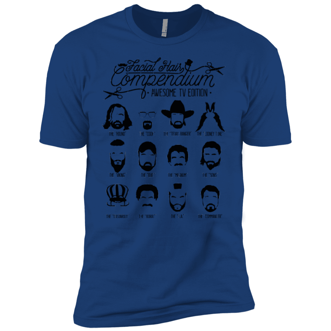 The TV Facial Hair Compendium Boys Premium T-Shirt